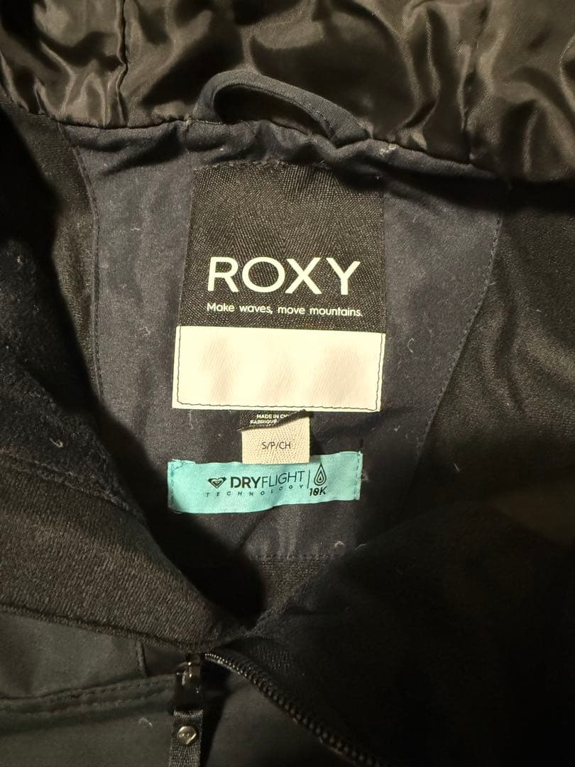 【美品】ROXY スノボスキージャケット ブラック Sサイズ相当