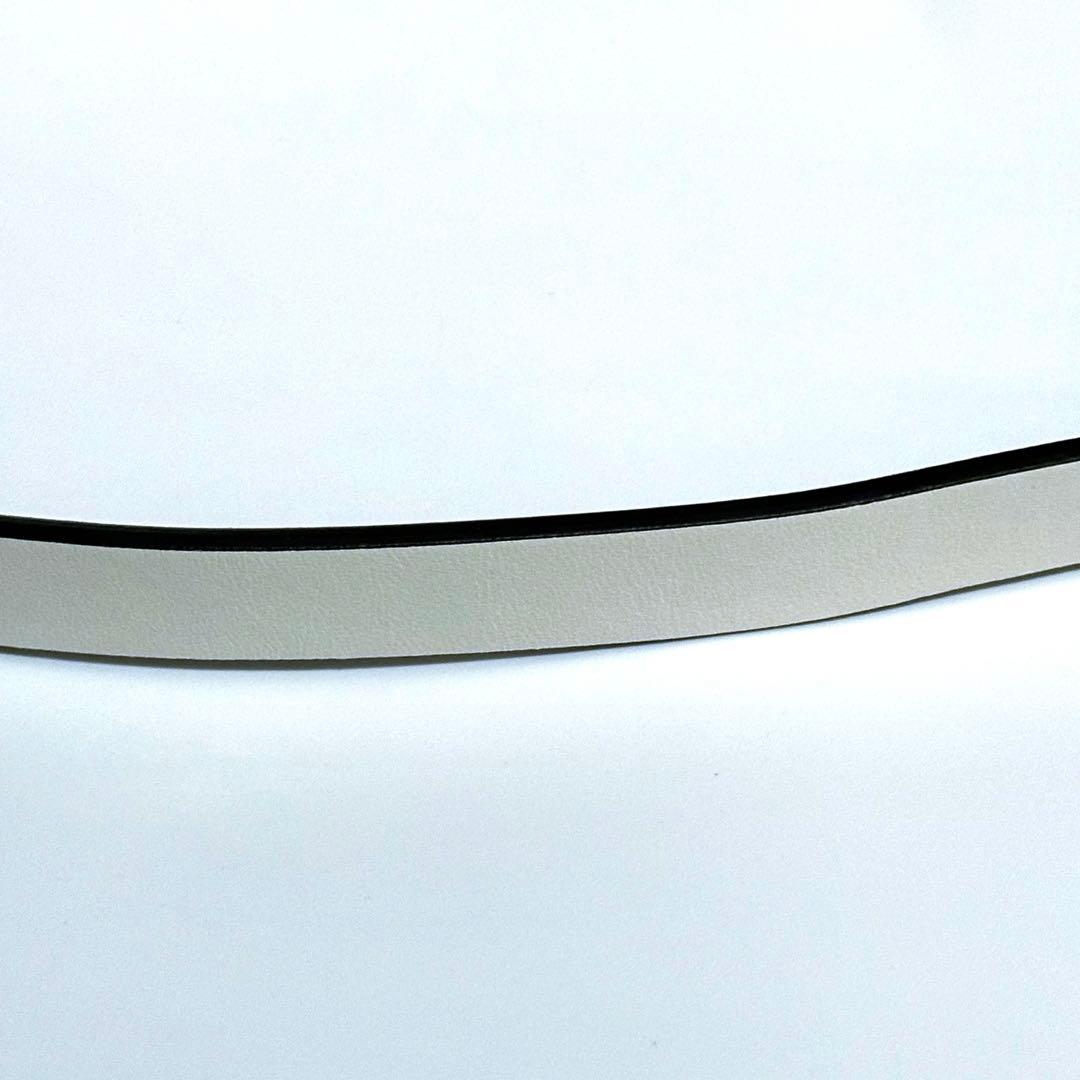 Dior　クリスチャンディオール　リバーシブル　ベルト　ホワイト　ブラック