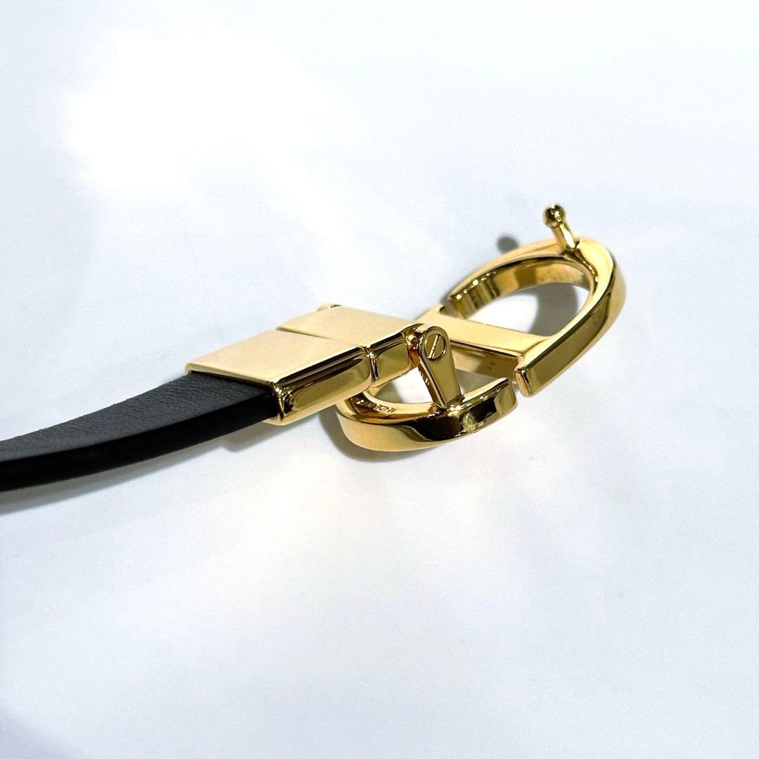 Dior　クリスチャンディオール　リバーシブル　ベルト　ホワイト　ブラック