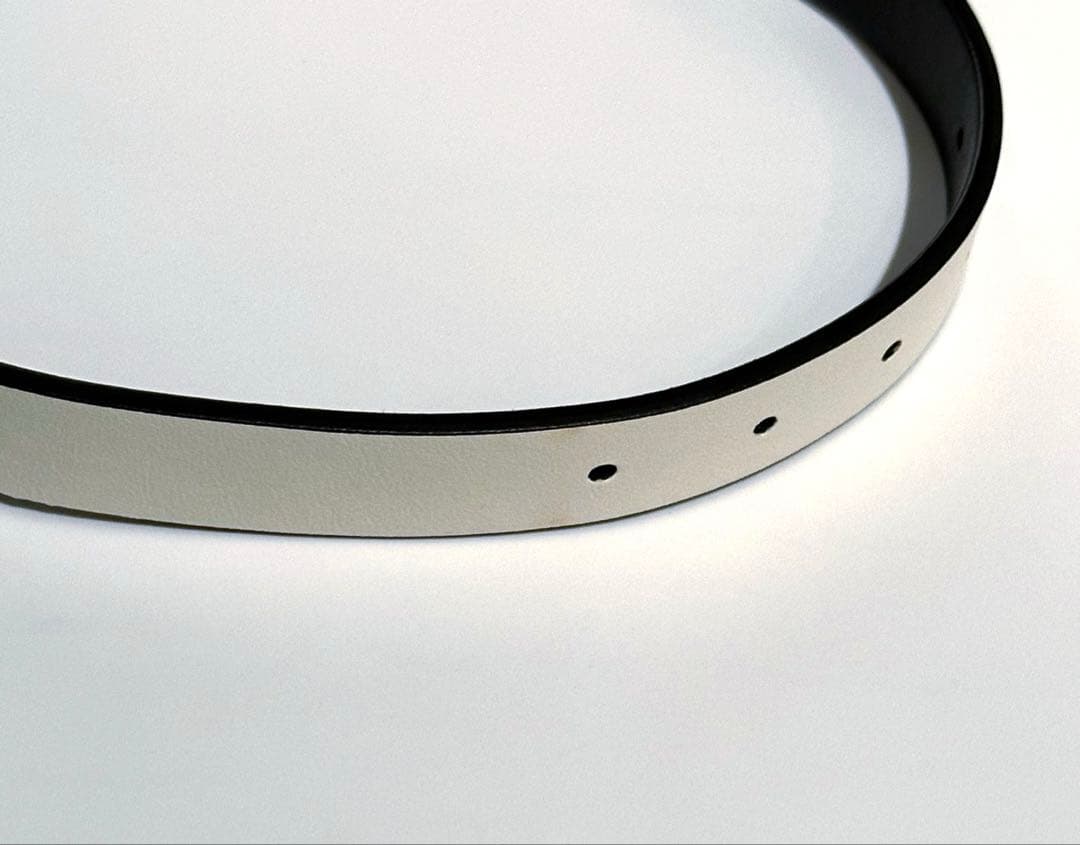 Dior　クリスチャンディオール　リバーシブル　ベルト　ホワイト　ブラック