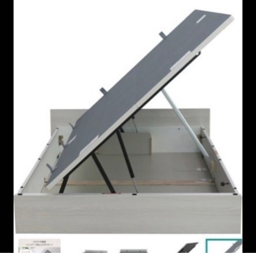 【解体済】家具 ベッド ダブルベッド　跳ね上げ式