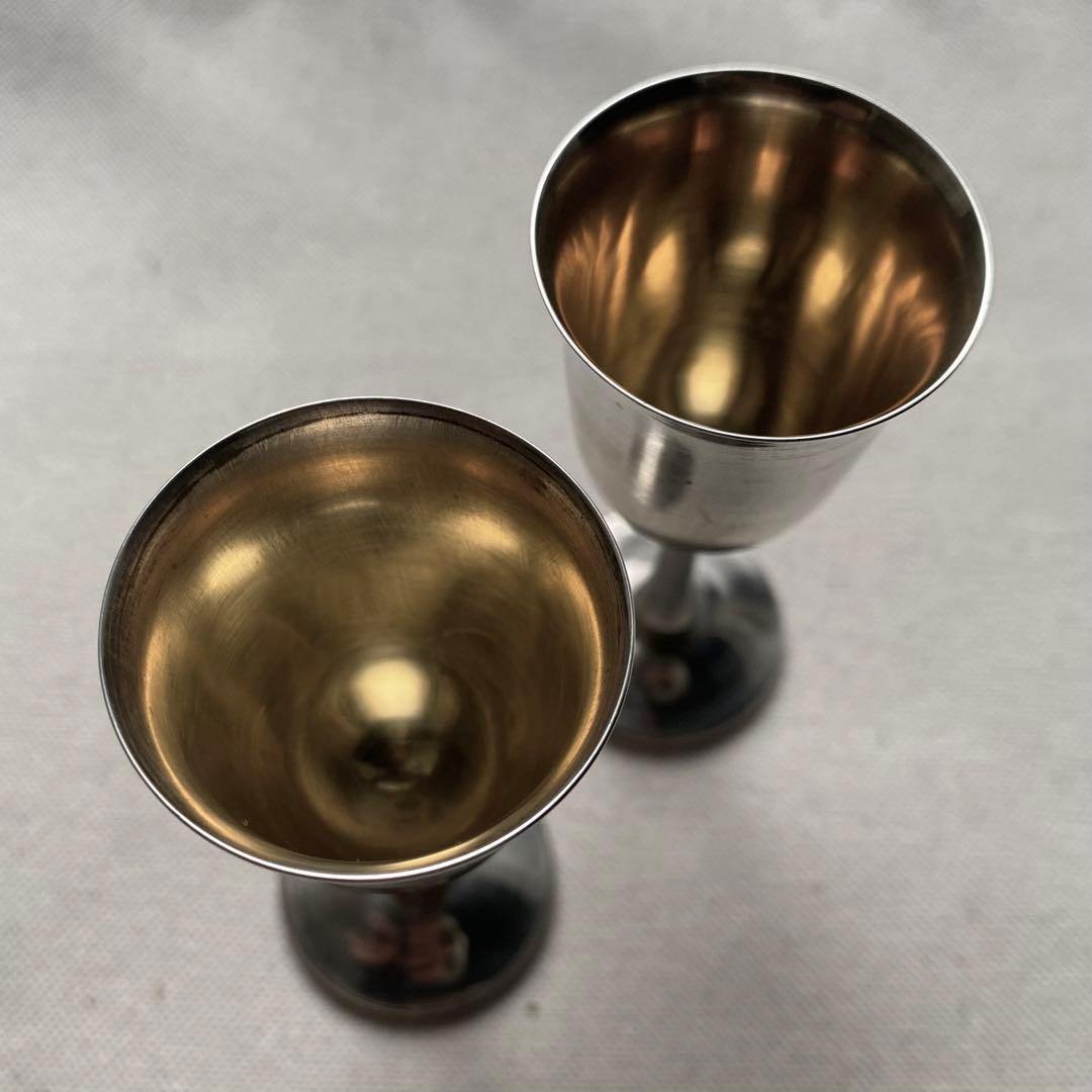 ポ*キ様 限定出品　2点セット　純銀　シルバー　48.4g　ゴブレット　杯
