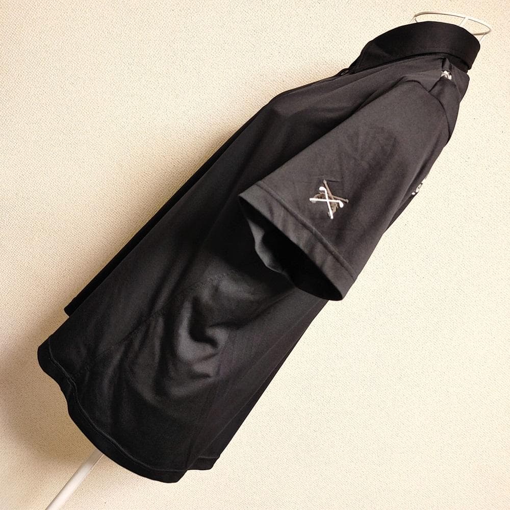 roar★L 黒★定価18700円 ロアー 3D 半袖ポロシャツ ゴルフウエア