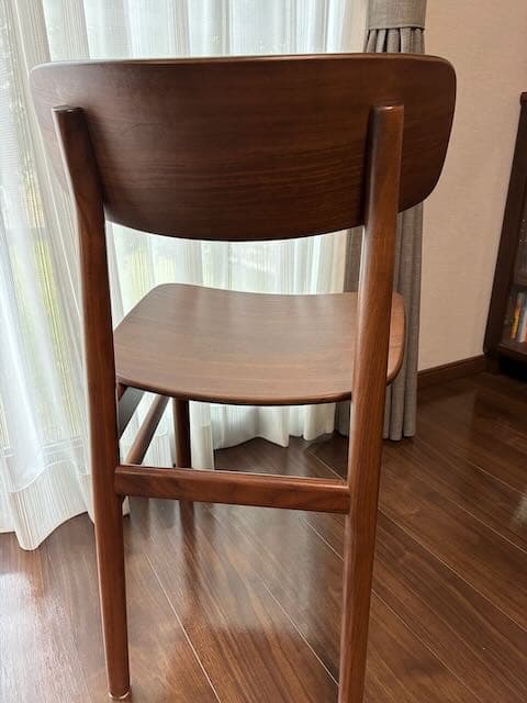 無印良品 ラウンドチェア ウォールナット