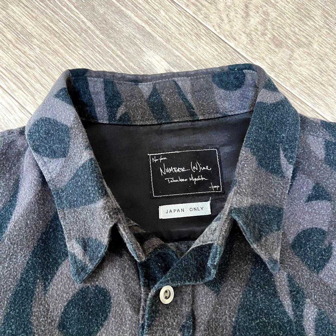 激レア】名作 NUMBER (N)INE ハートトライバルシャツ ギブ期 - メルカリ