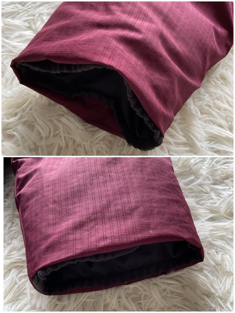 美品✨00s NIKE リバーシブル　ダウンジャケット　黒×えんじ　L 刺繍ロゴ