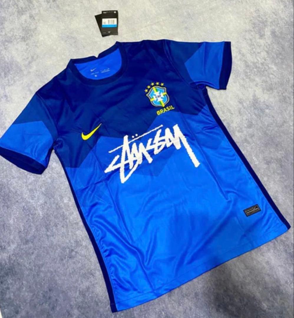 NIKE BRASIL サッカーシャツ Lサイズ STUSSY ステューシー - メルカリ