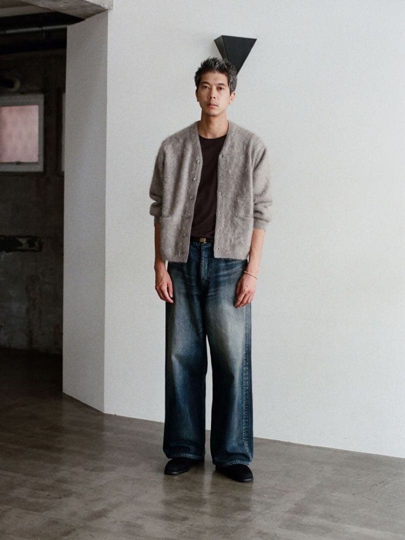 【美品】LIDNM Heritage Slub Denim Pants