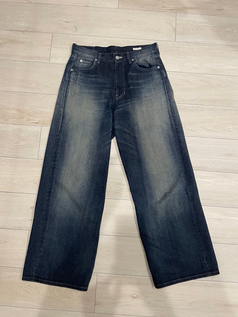 【美品】LIDNM Heritage Slub Denim Pants