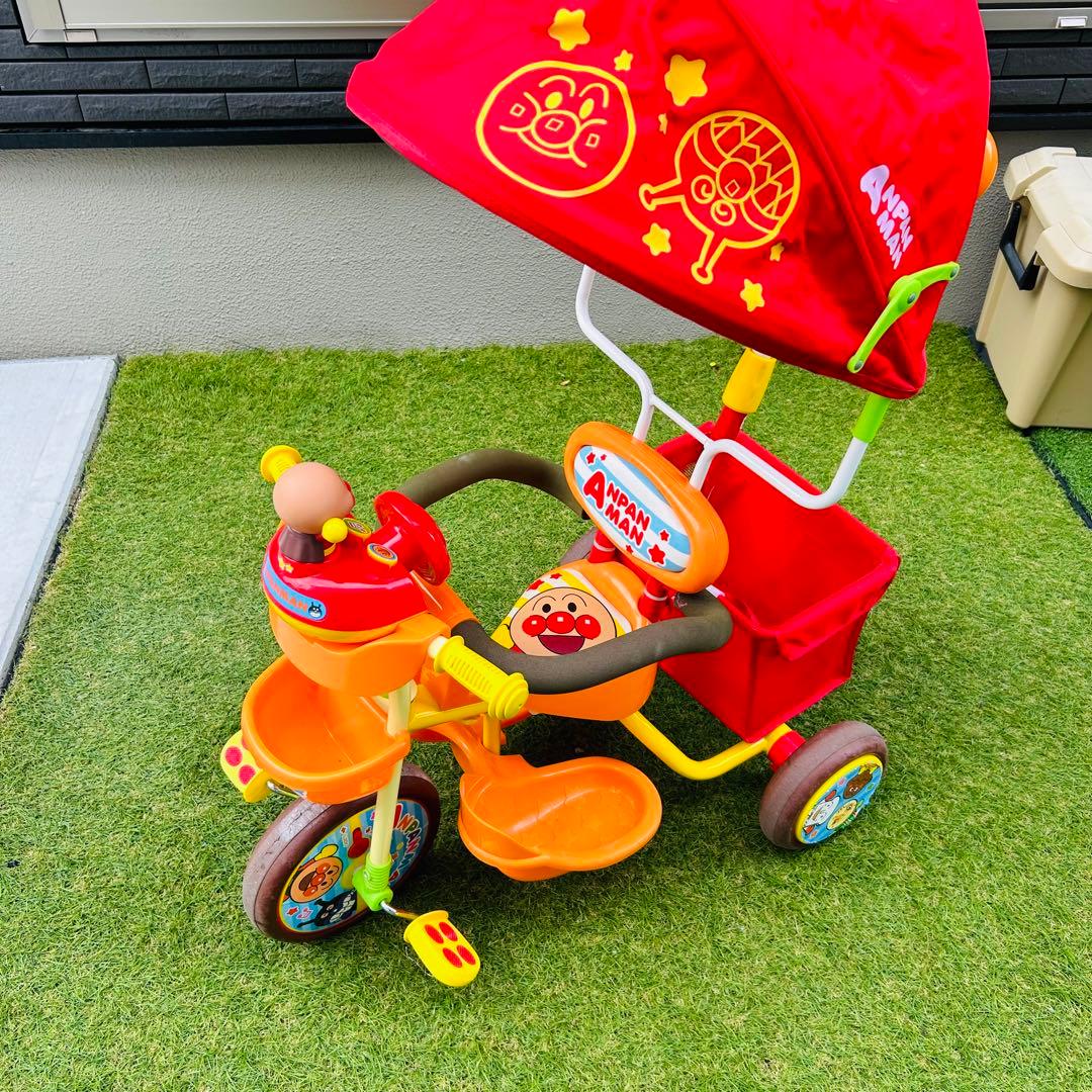アンパンマン 三輪車 それいけ！アンパンマン デラックスII レッド 赤