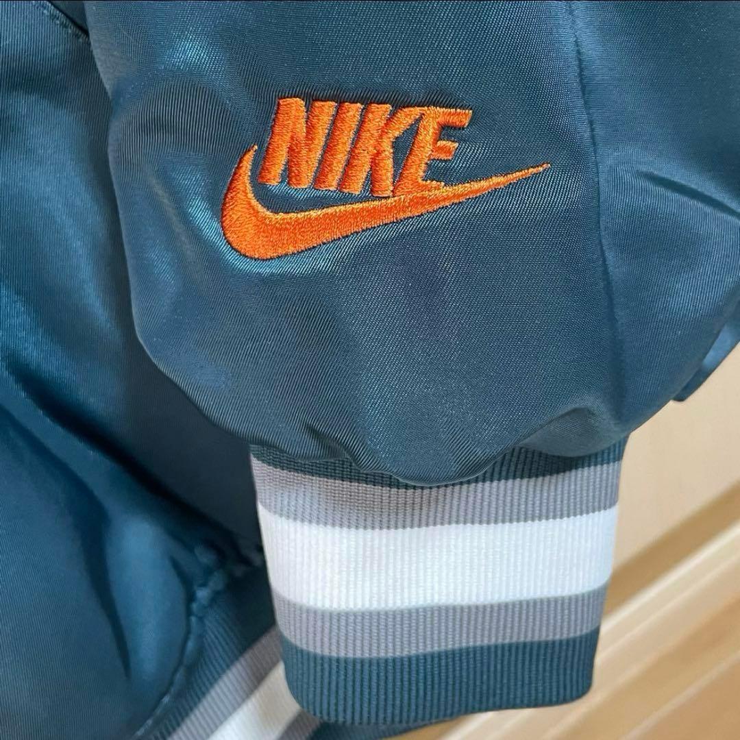 美品NIKE ナイキ ダグアウト サテン ジャケット カーキ