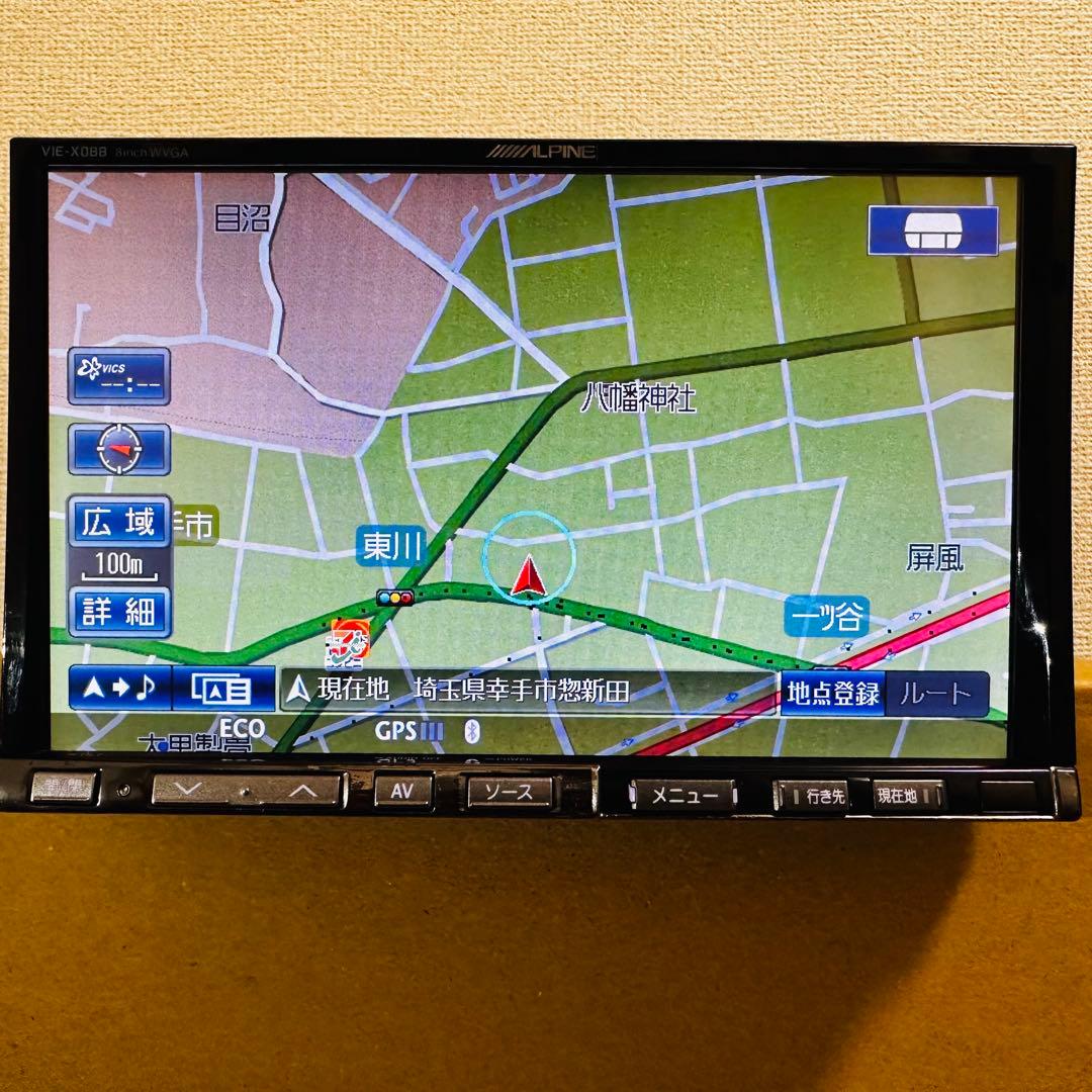 アルパイン カーナビゲーションVIE-X088 Bluetooth DVD SD