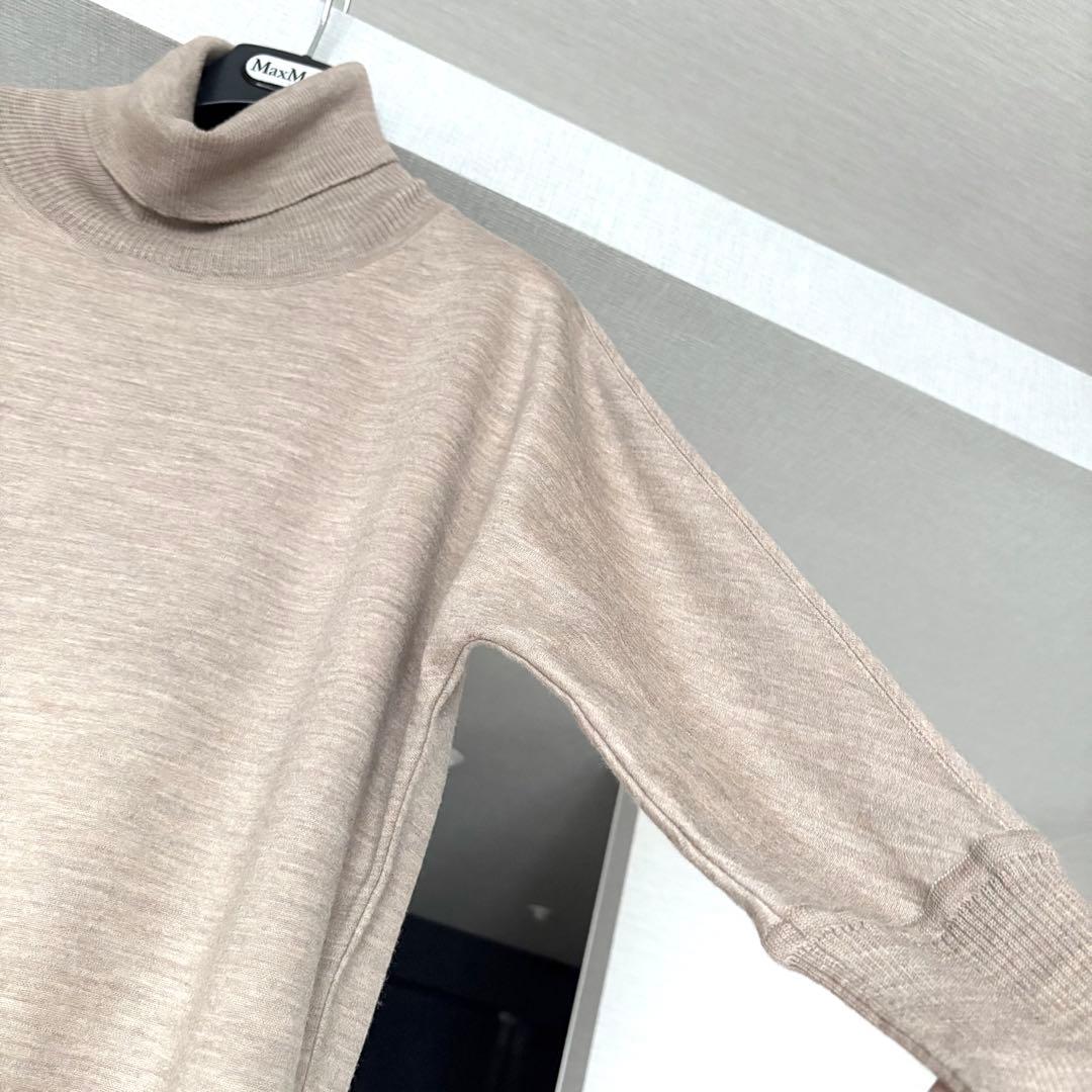 新品同様‼️最高級 白タグ マックスマーラ ウール100%ふんわりワンピース