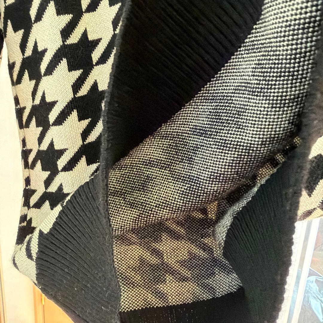 1piu1uguale3 千鳥柄　ニット