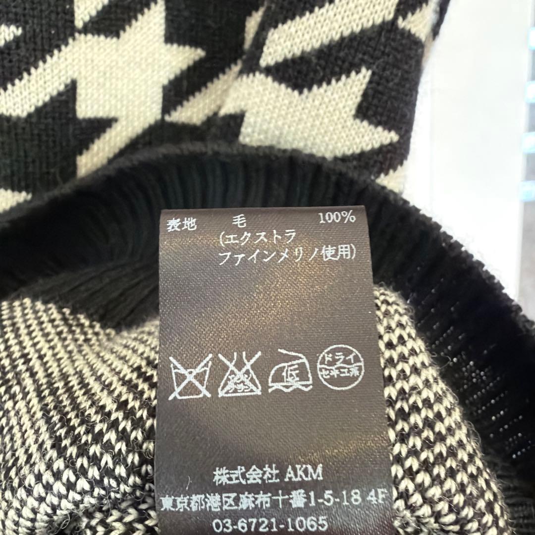 1piu1uguale3 千鳥柄　ニット