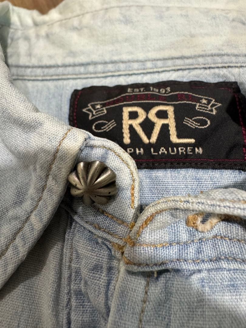 RRL デニムウェスタンシャツ　コンチョボタン　S 木村拓哉　グランメゾン