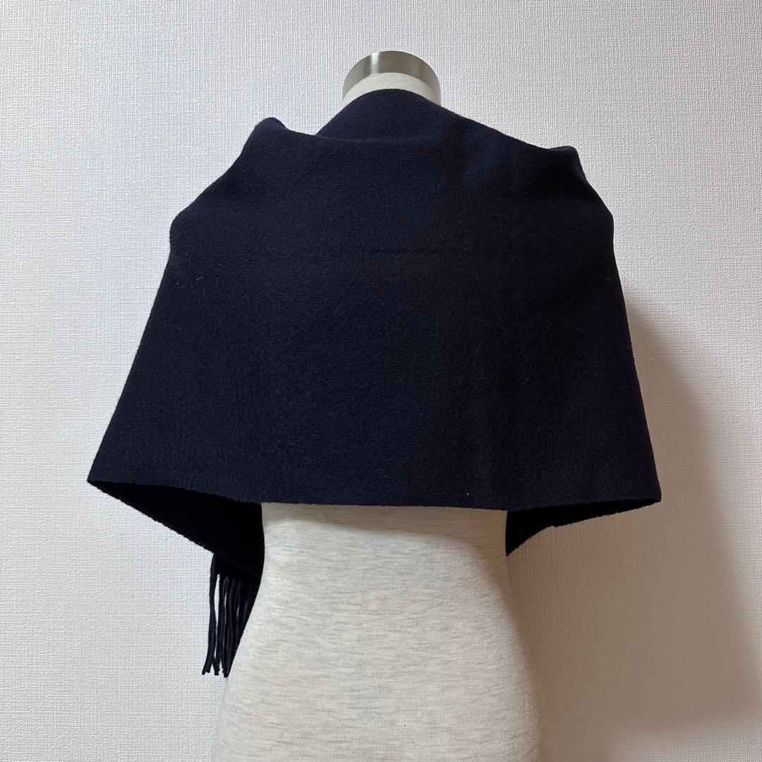 HEMISPHERES×Loro Piana カシミヤマフラー ネイビー
