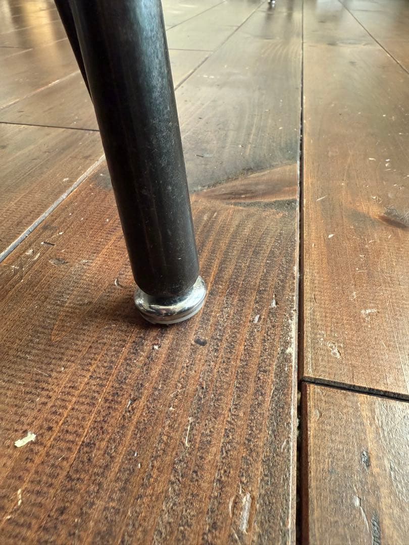 バーンウッド　古材　アンティーク　木製　ダイニングテーブル 金属脚付き