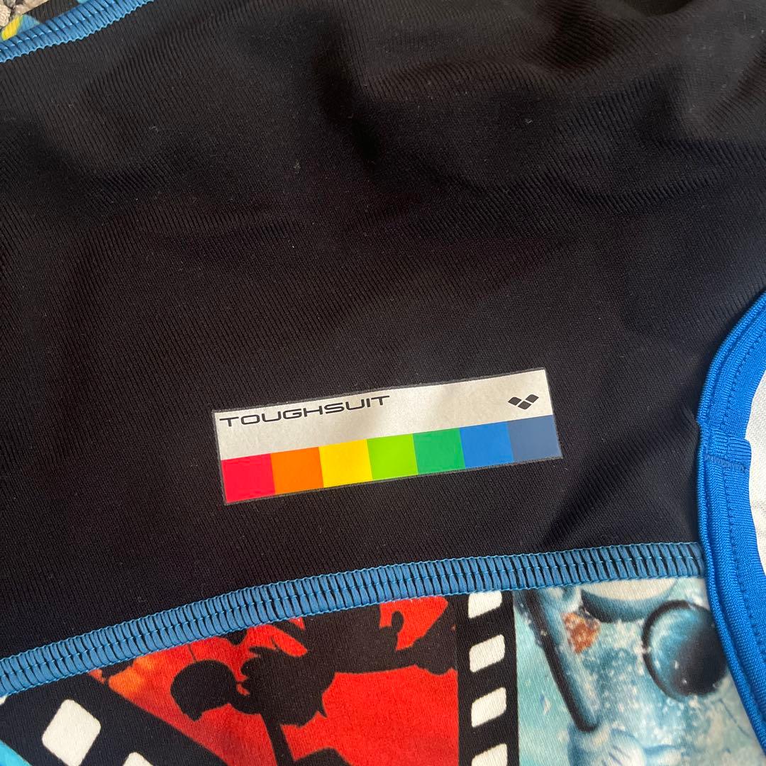 美品　arenaアリーナ　タフスーツ　競泳水着　練習用XO(15)