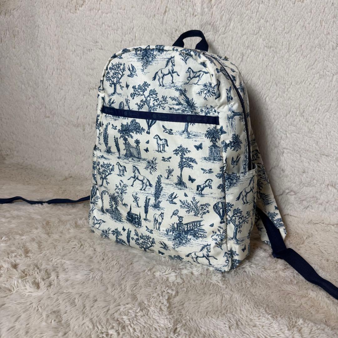 ほぼ未使用 レスポートサック トワルドジュイガーデン リュックサック 希少