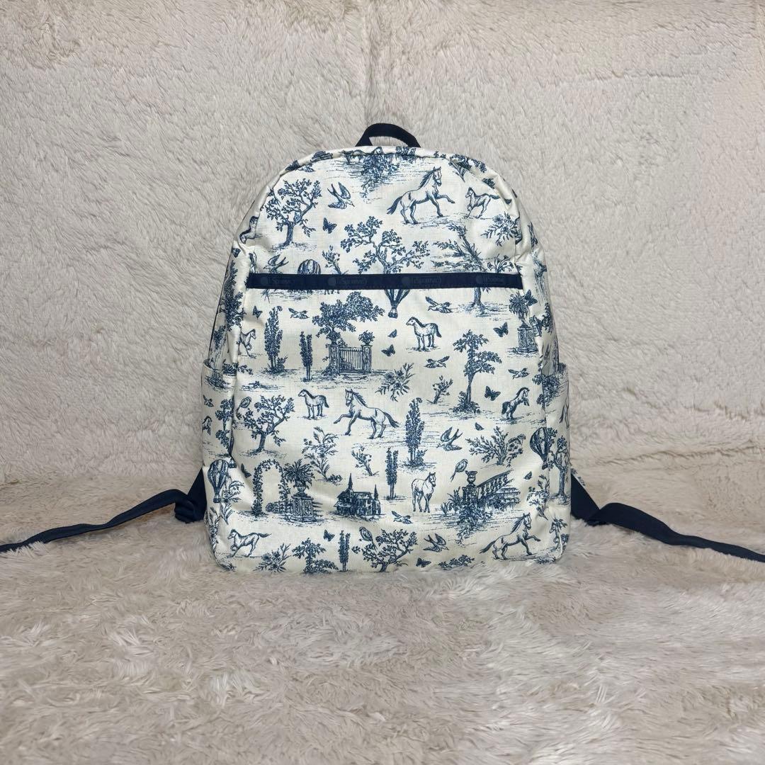 ほぼ未使用 レスポートサック トワルドジュイガーデン リュックサック 希少