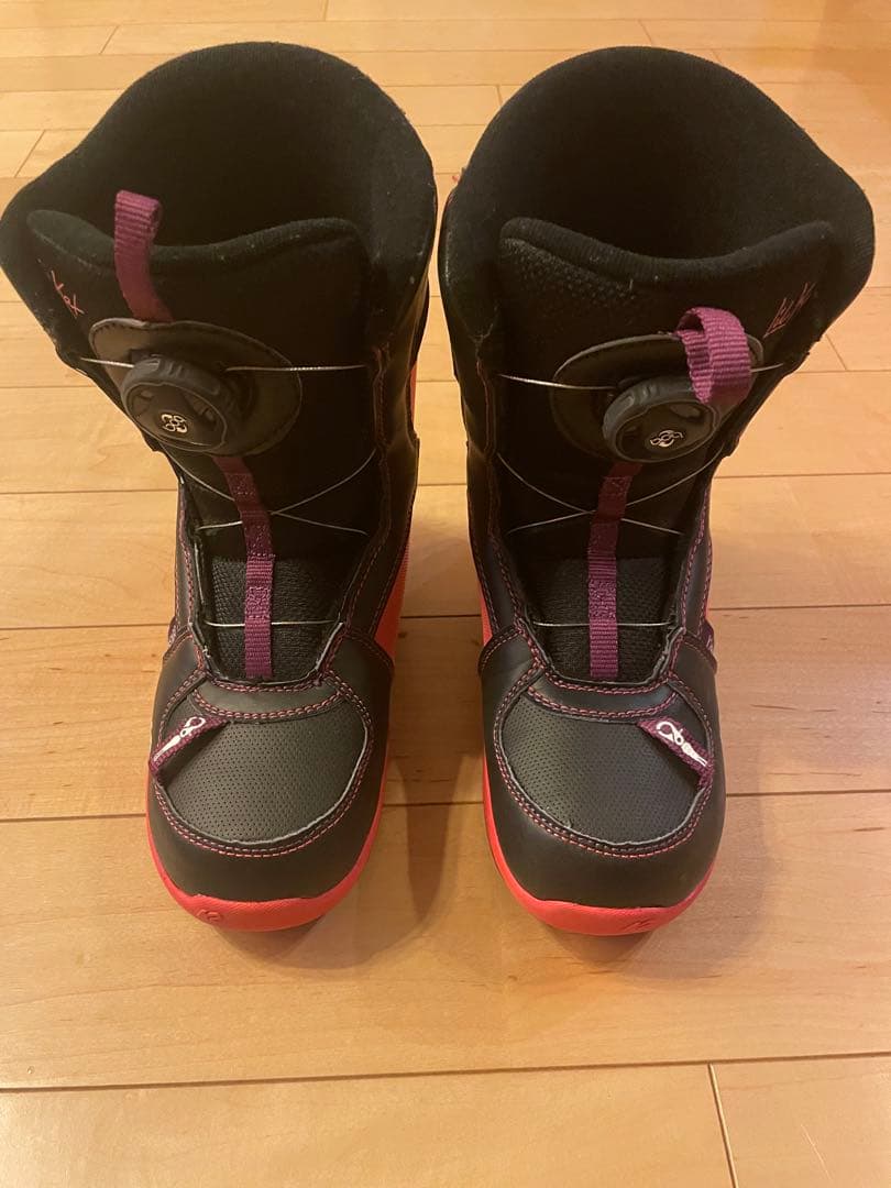 K2 スノーボード3点セット　ピンク/ホワイト