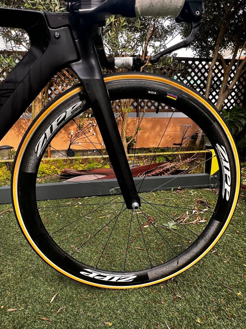 キャニオン【軽量7.64kg】トライTT di2 パワメZIPPホイール