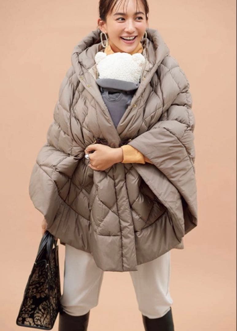 WOOLRICH エリスケープ ポンチョダウン S/M - メルカリ