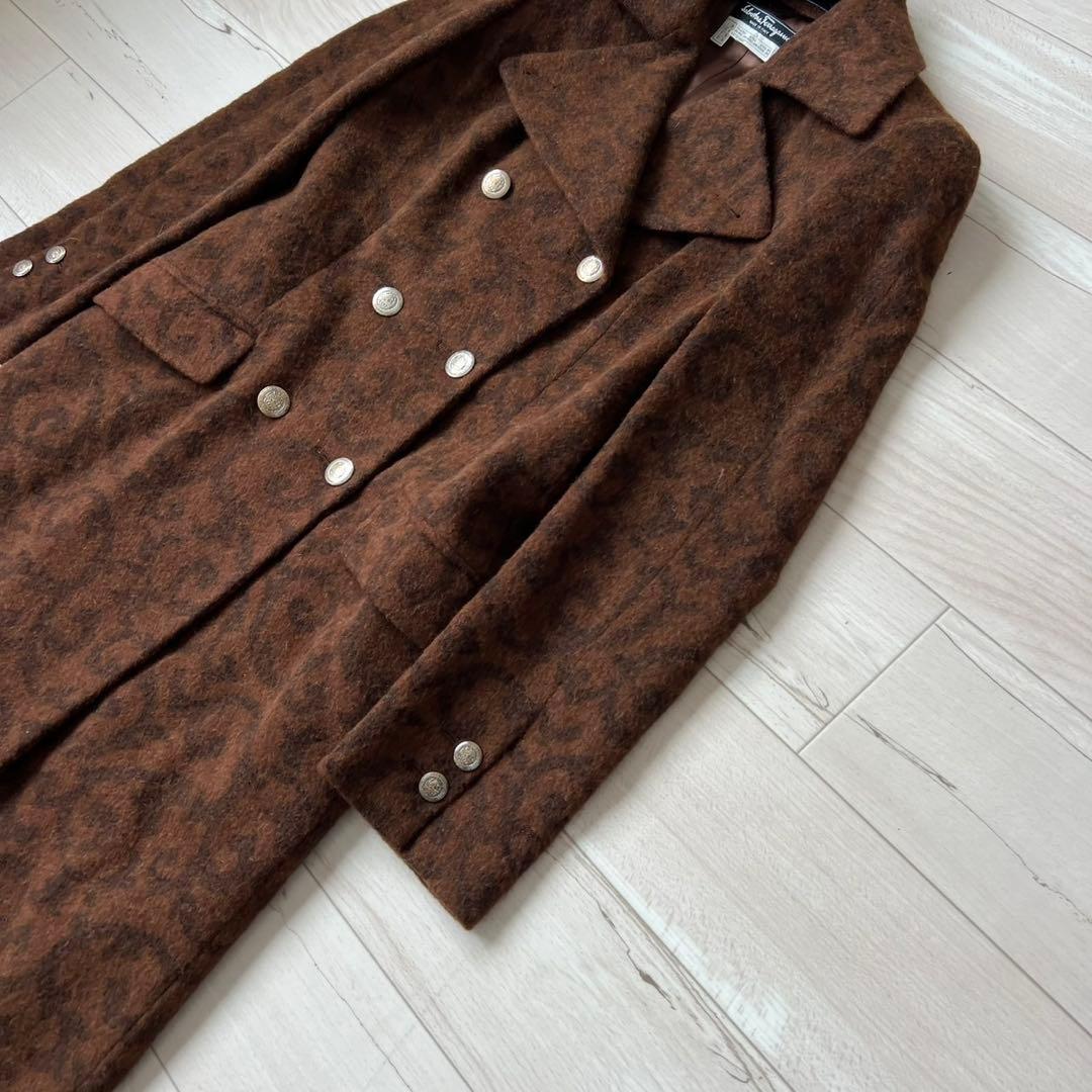 Salvatore Ferragamo ロングコート　アルパカ　着丈133cm