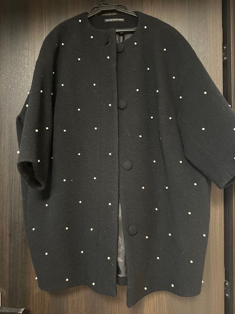 【パンダ】TSURU by Mariko Oikawaパール付きコート