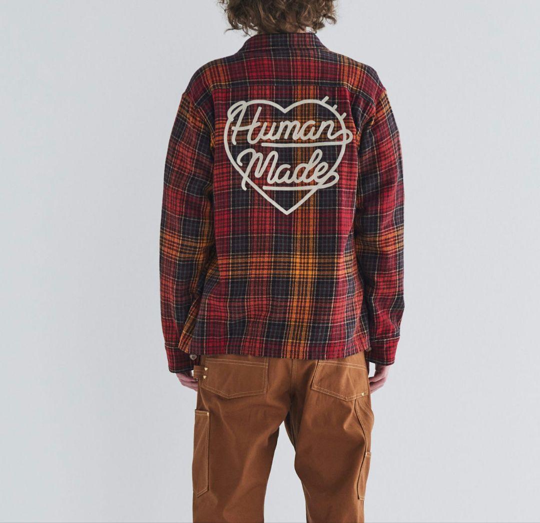 サイズM HUMAN MADE CHECK SHIRT RED - メルカリ