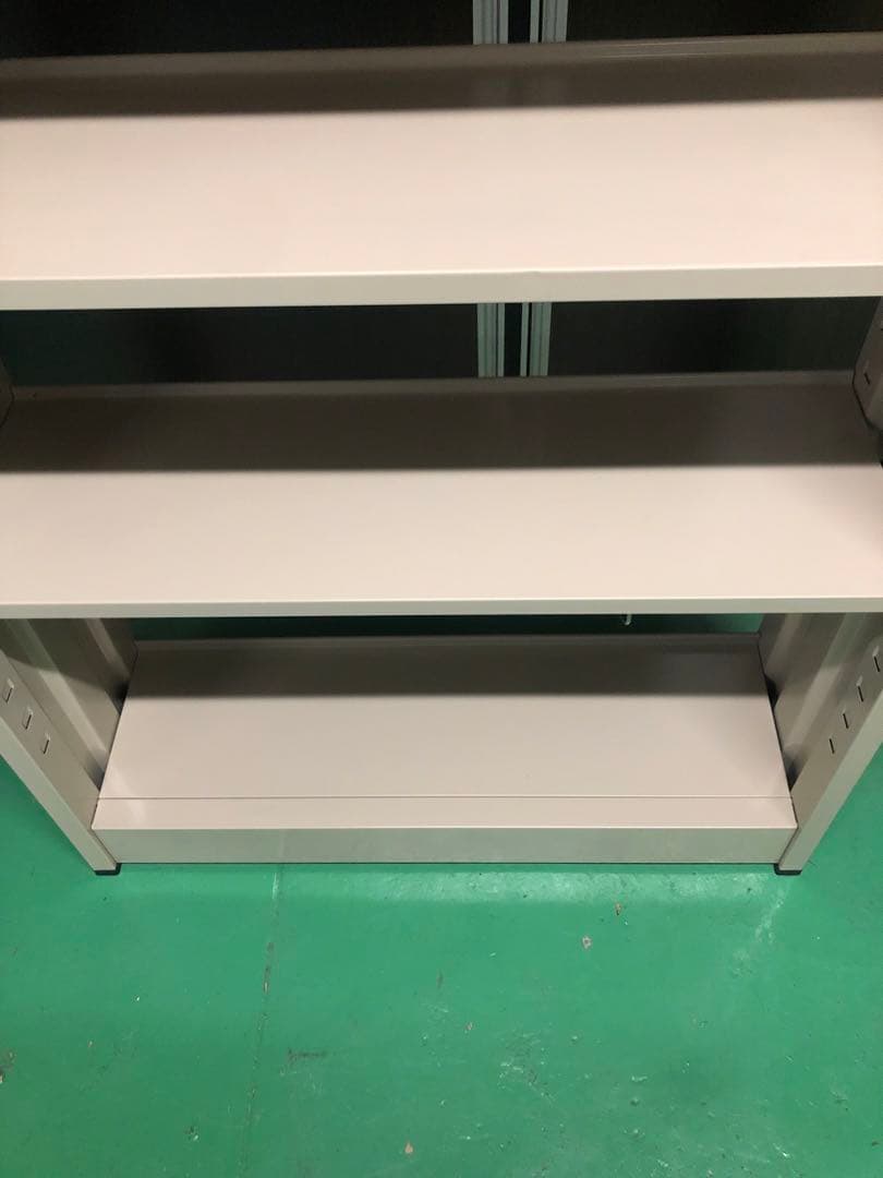 ベージュ スチールラック 6段 高さ約180cm