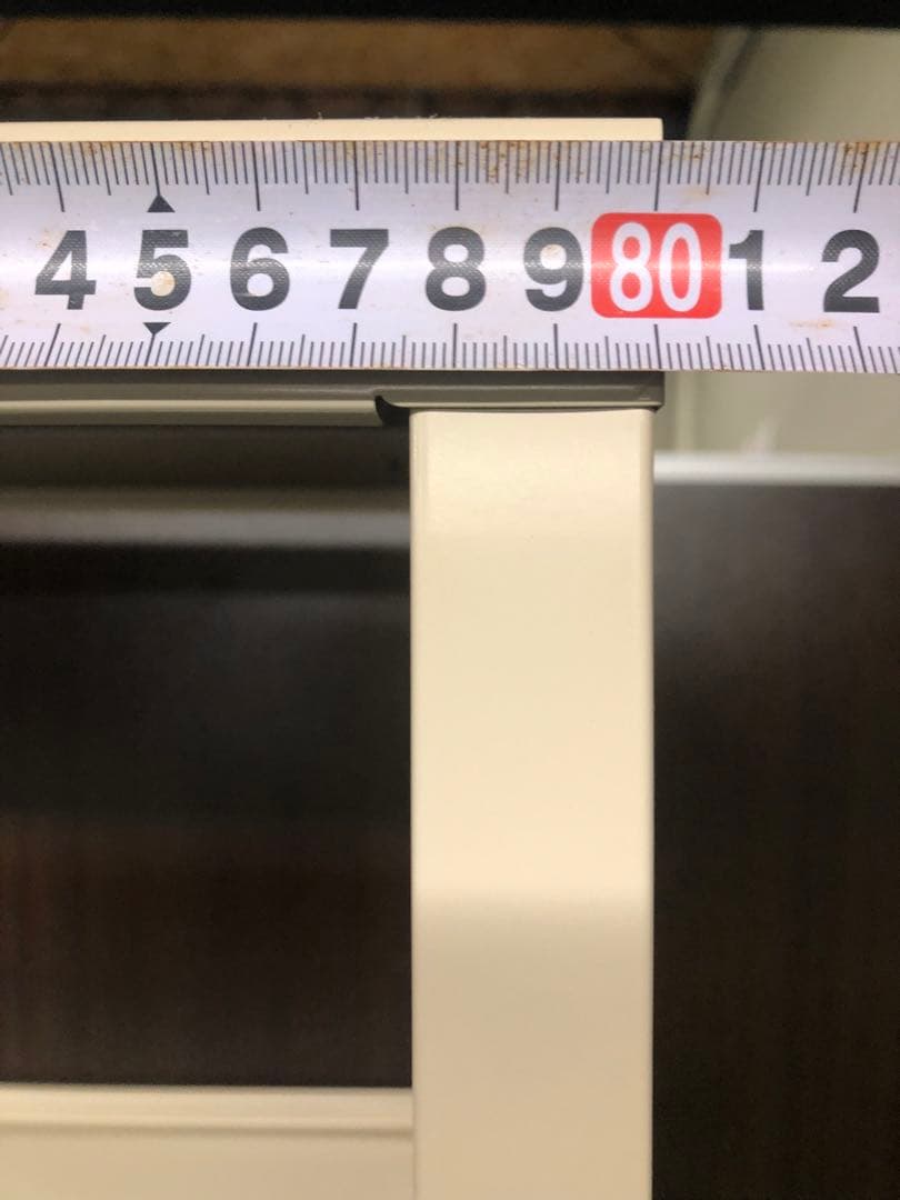 ベージュ スチールラック 6段 高さ約180cm