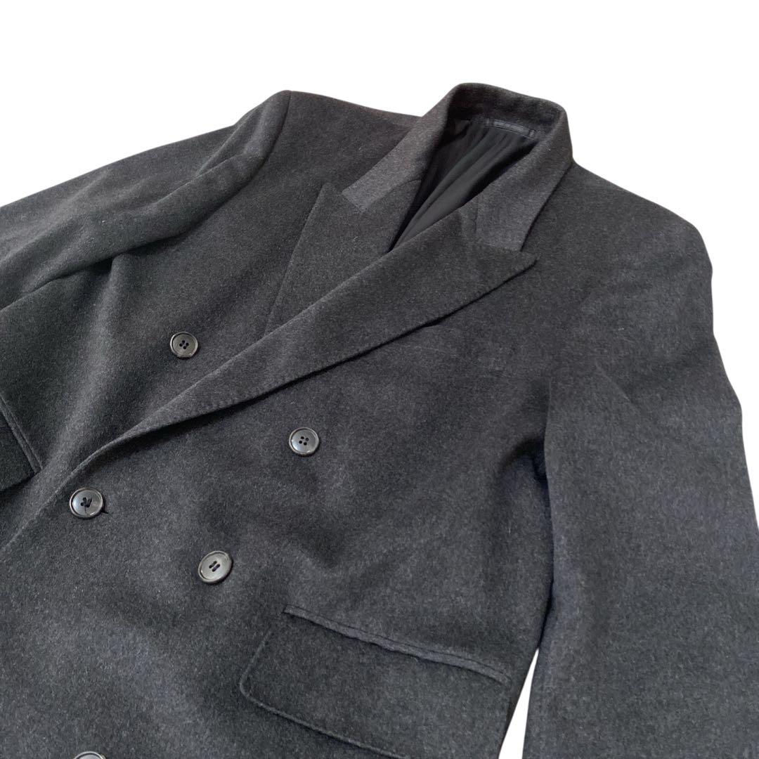 当日発送フォロー割GRAND Eカシミヤ100% ダブルブレストコート