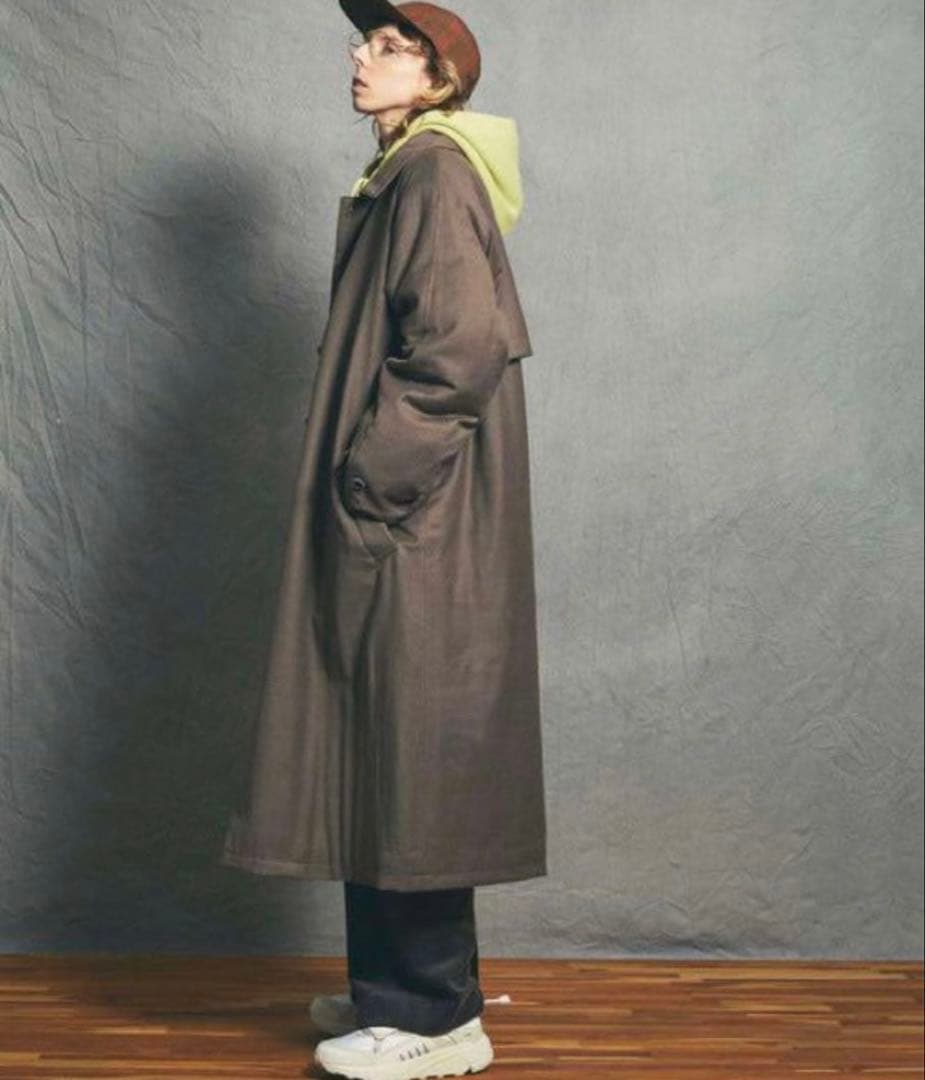 メゾンスペシャル スマートテック ダウン プライム オーバー ステンカラーコート