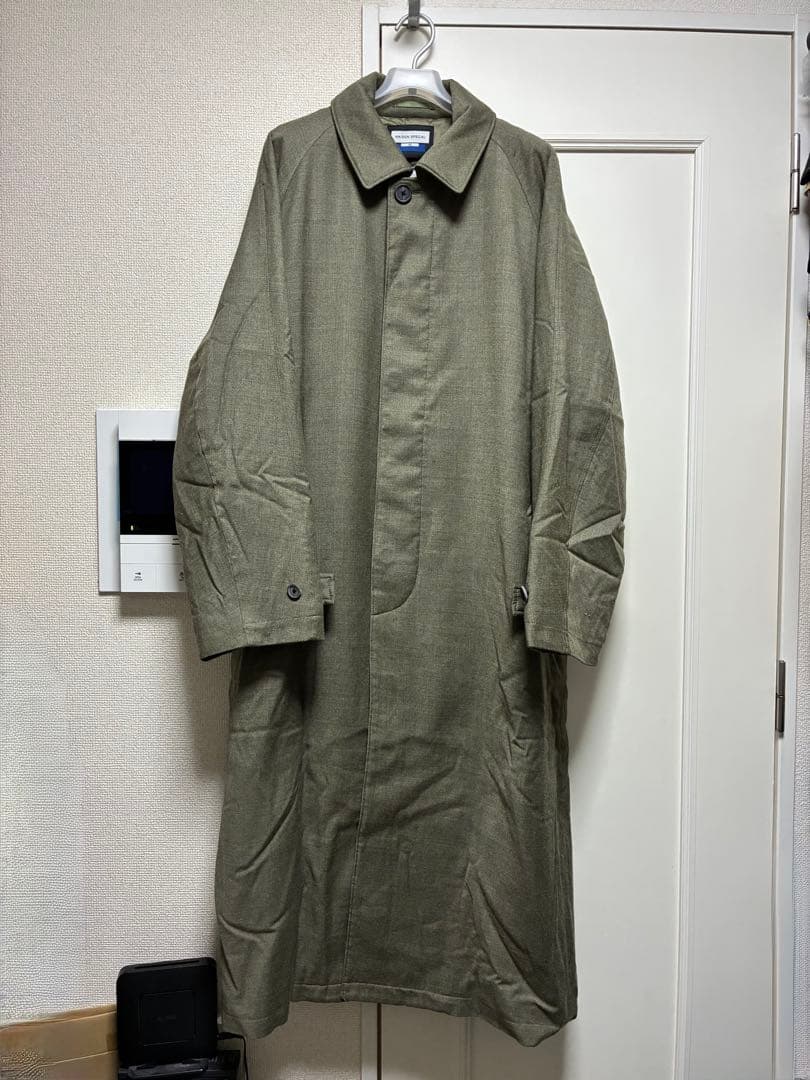 メゾンスペシャル スマートテック ダウン プライム オーバー ステンカラーコート