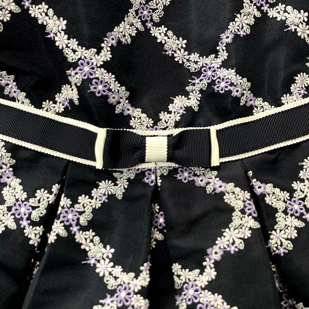 組曲×ブランシェス　フォーマルドレス　120 上品　ネイビー　入学式　卒園式