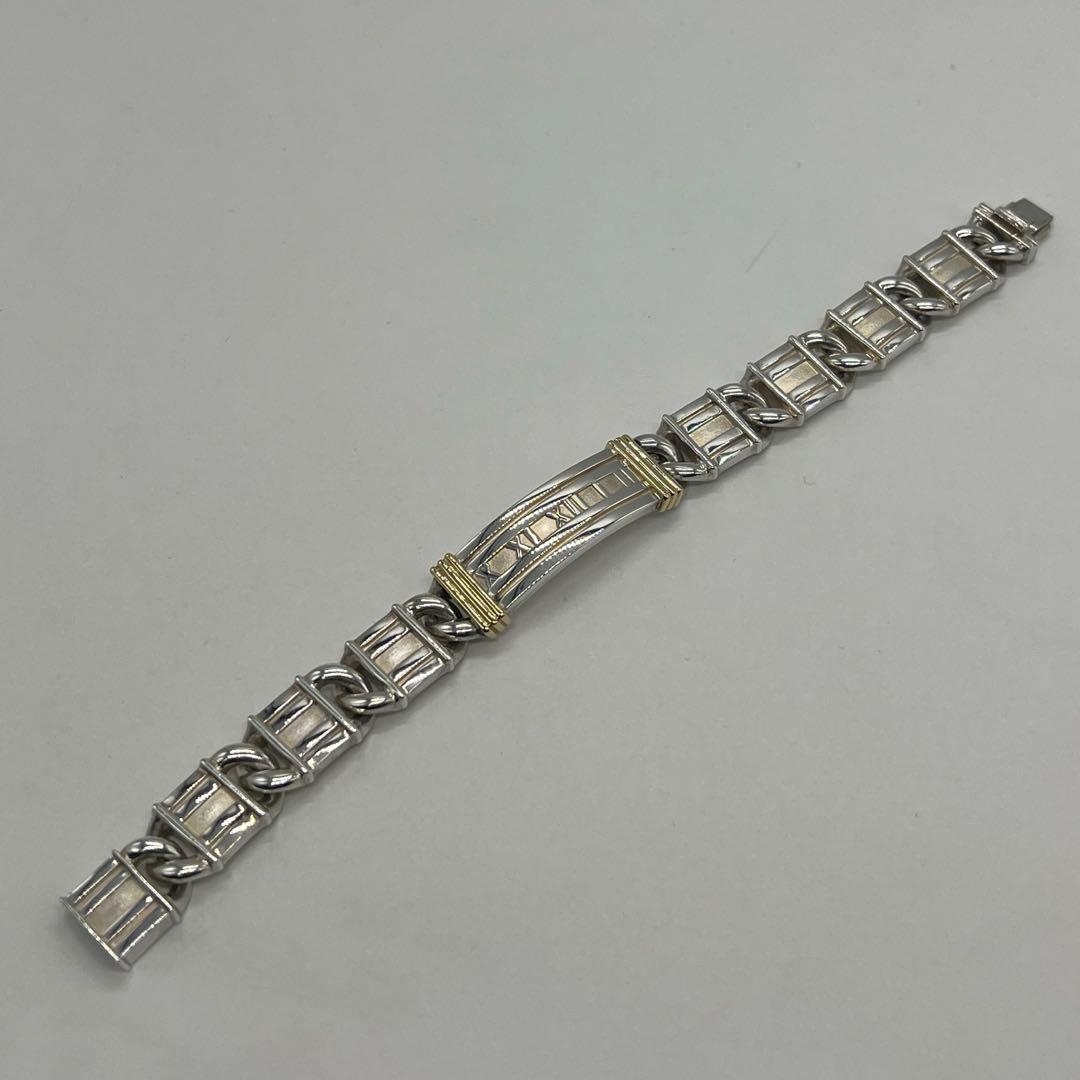 ティファニー TIFFANY&CO アトラス ID ブレスレット コンビ 希少