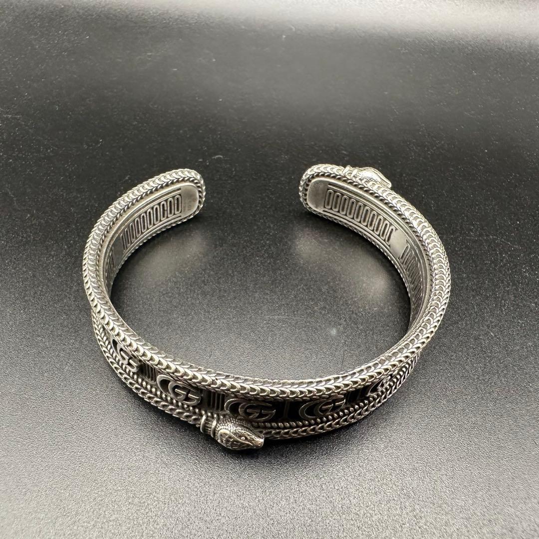 極美品✨ GUCCI グッチ バングル スネーク シルバー 刻印 1317 - メルカリ
