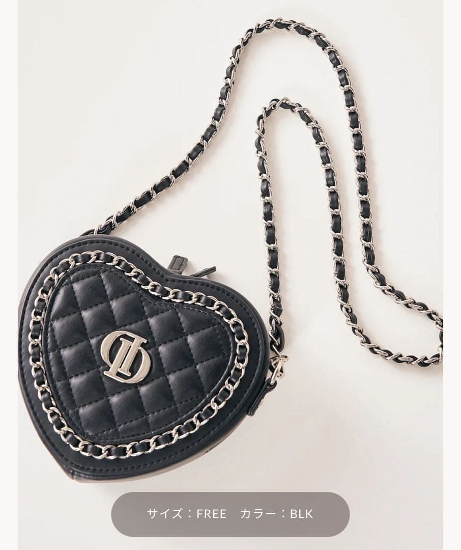 Darich ダーリッチ ハートモチーフミニバッグ ブラック - メルカリ
