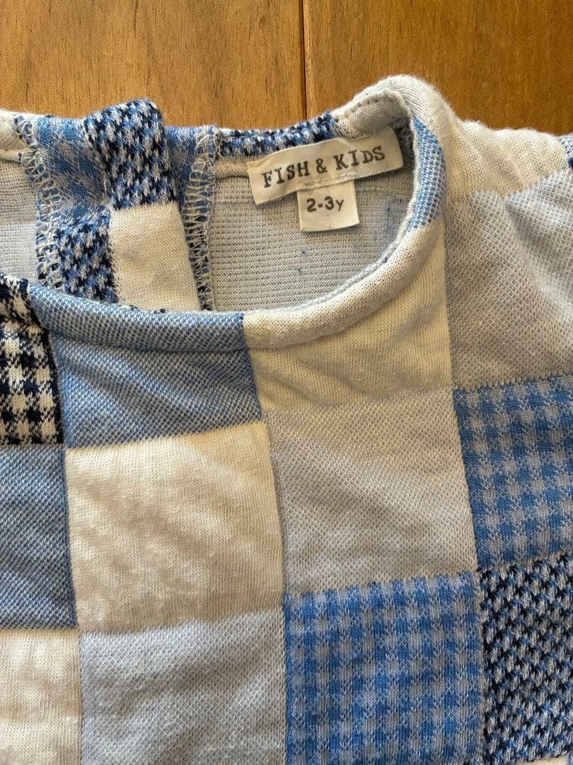 fish&kids パッチワークワンピース【2-3y】