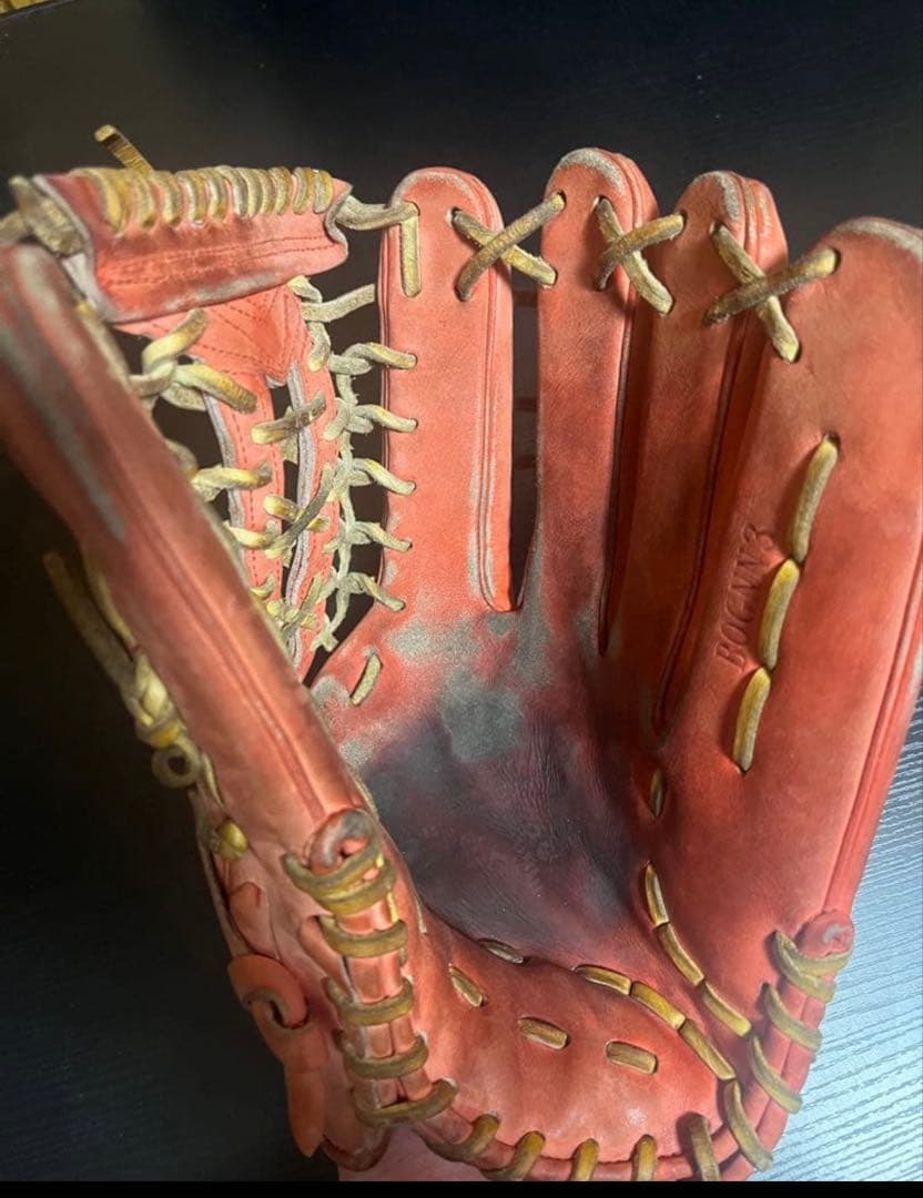 硬式用 野球グローブ 外野用 アシックス 即戦力軟式でも◎ 型いいです