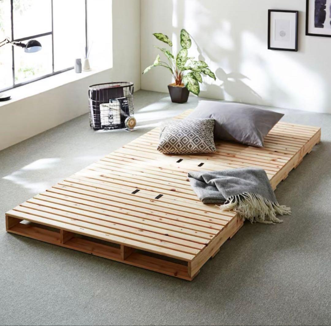 国産ひのき すのこベッド キングサイズ シングル使用可 東京都江東区引き取り希望