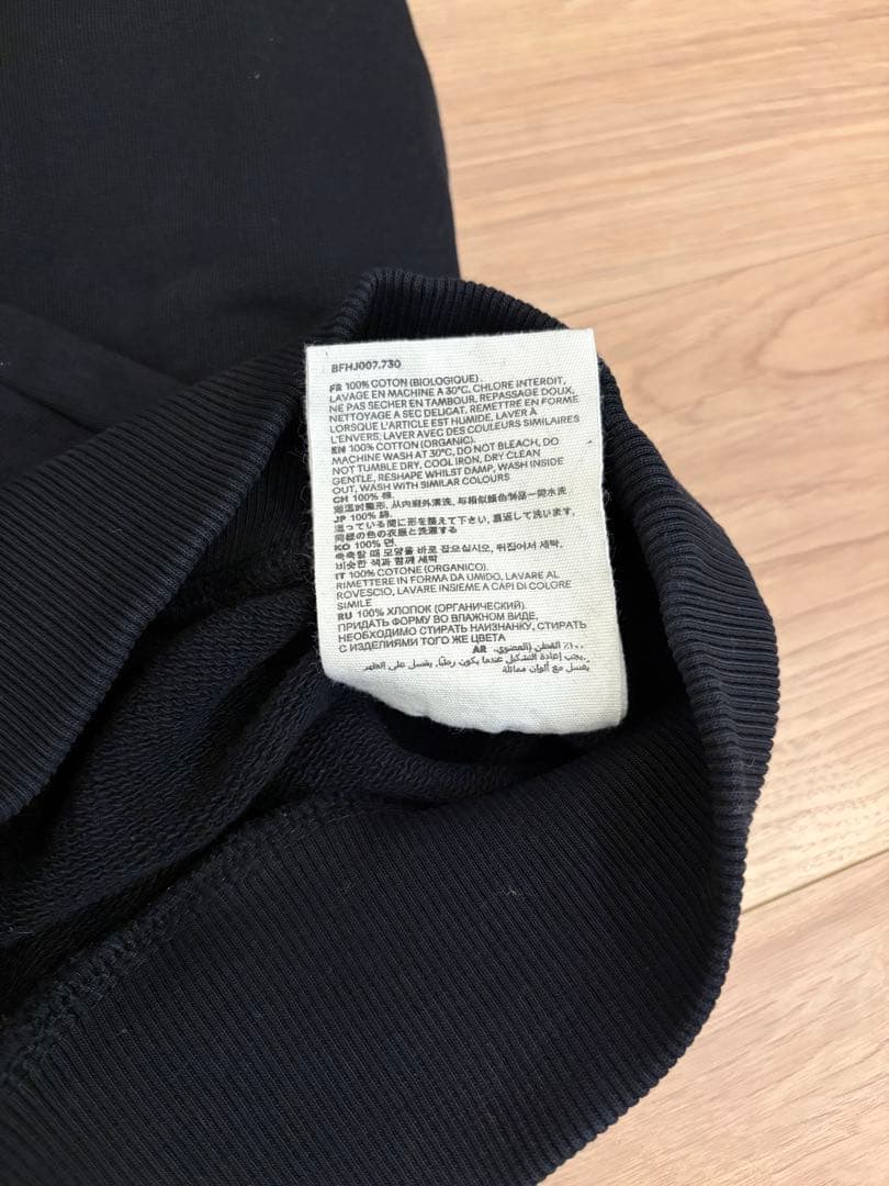 【極美品】AMI Paris アミパリス ハートロゴ スウェット（ブラック・S)