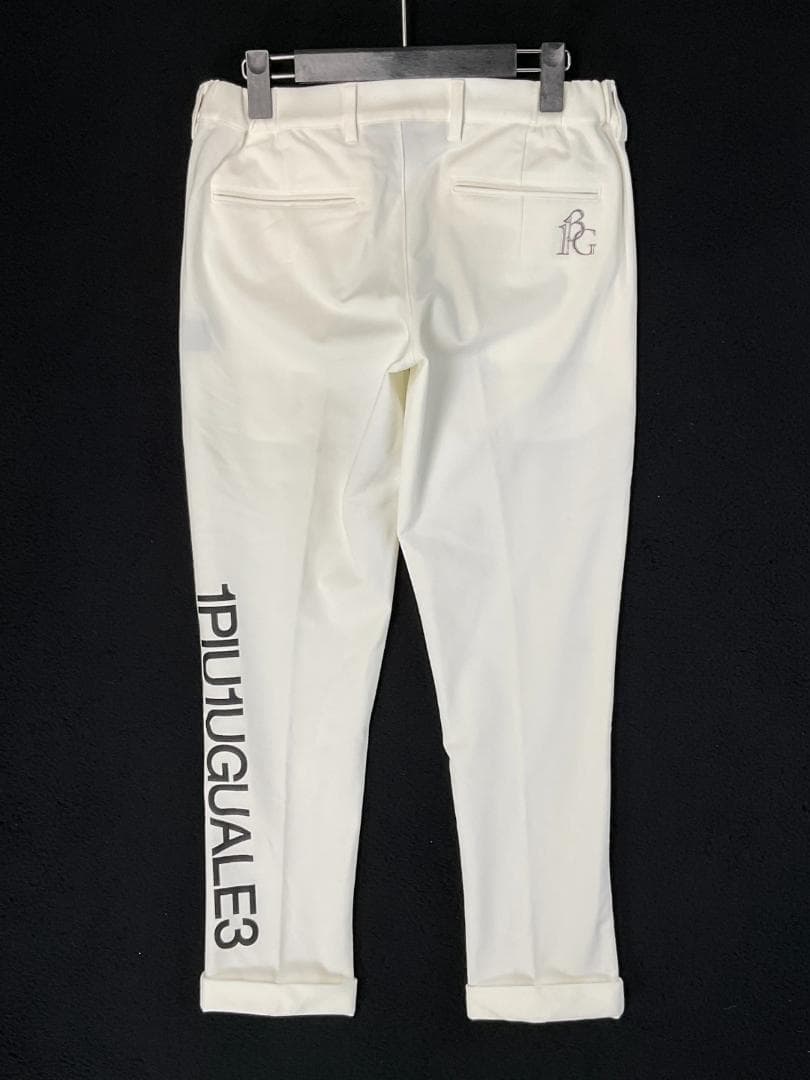 サイズM【未使用】1PIU1UGUALE3 GOLF タックパンツ ホワイト