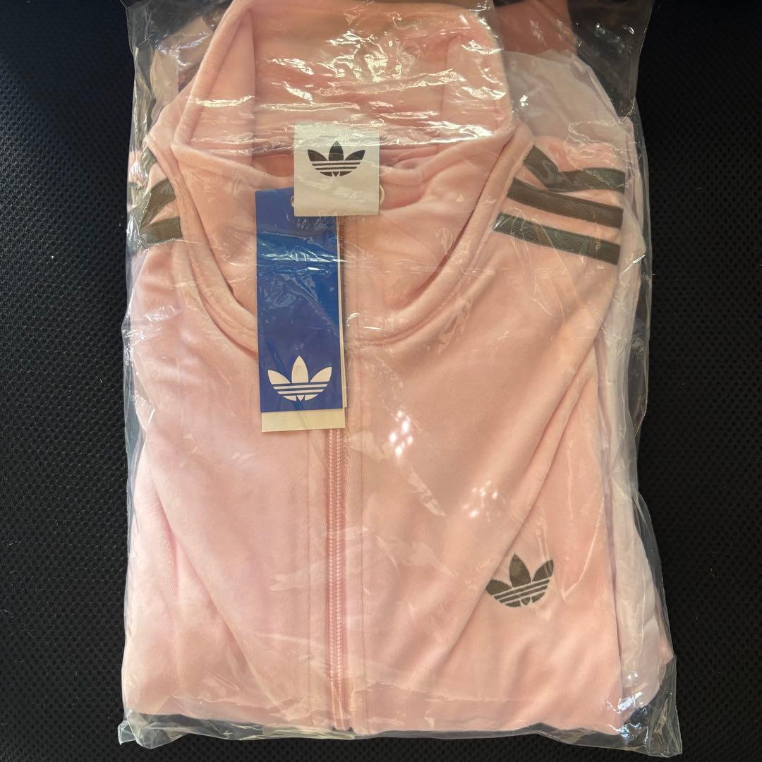 新品XL⭐️adidas × Snidel 別注 ベロア トラックトップ ピンク - メルカリ