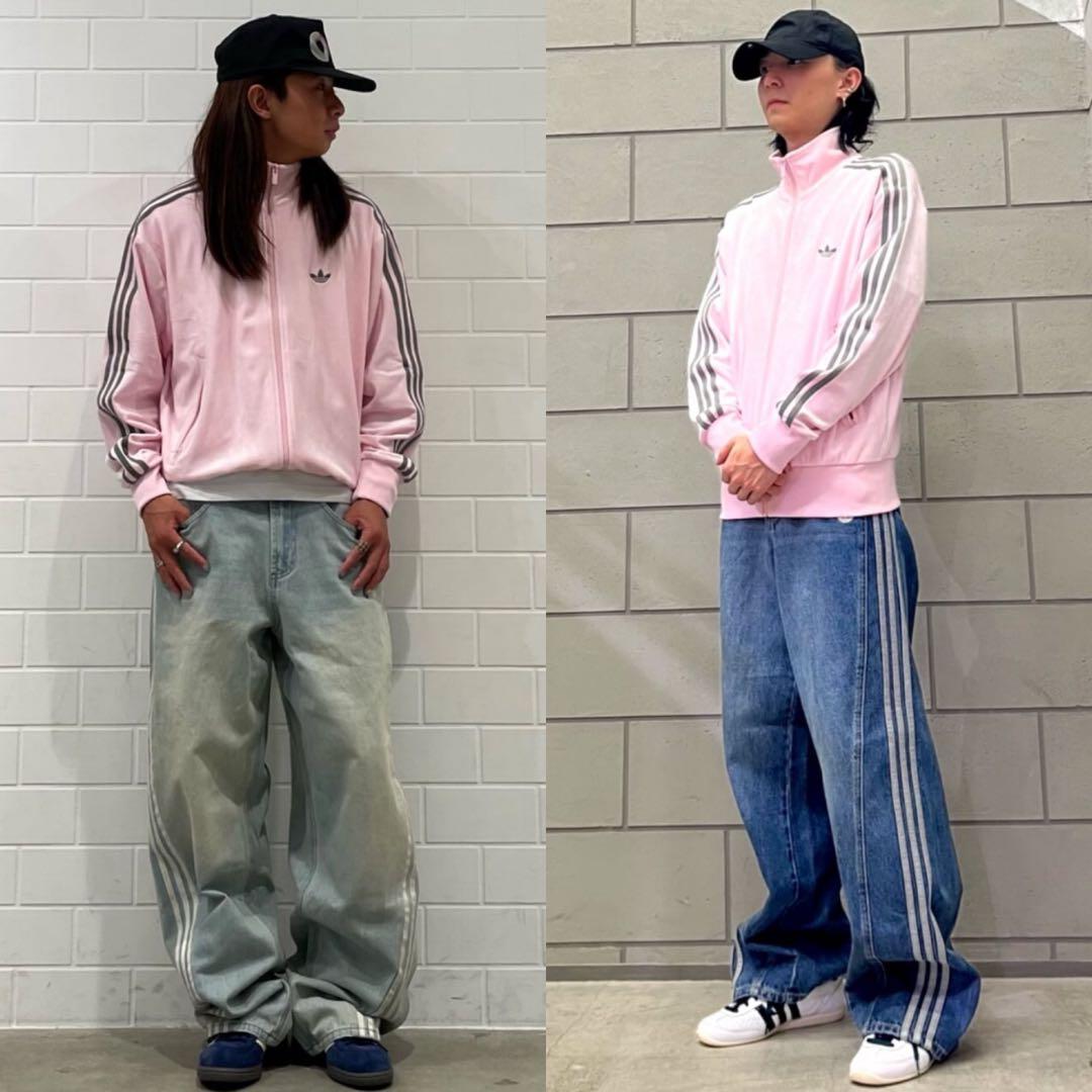 新品XL⭐️adidas × Snidel 別注 ベロア トラックトップ ピンク - メルカリ