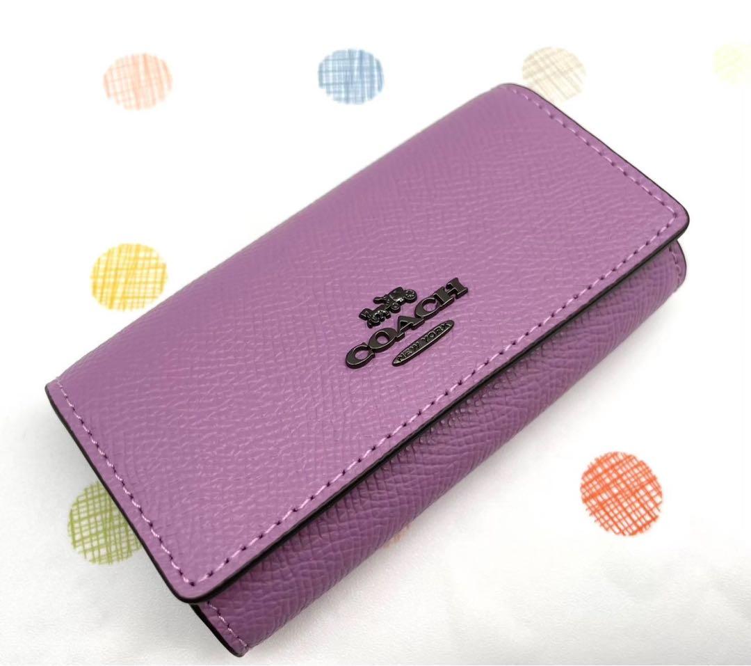 新品 未使用　COACH コーチ キーケース パープル　 財布 バッグ