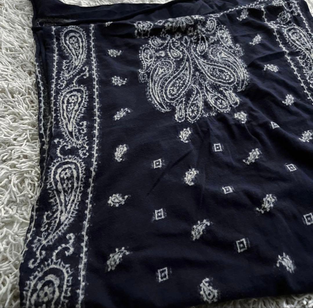 kapital 縮絨ウールバンダナ柄　ストール