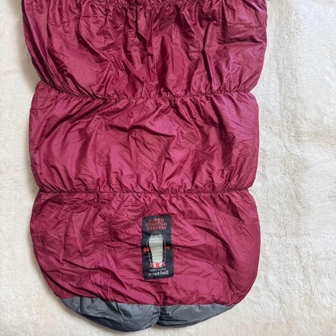 美品モンベル　スーパーストレッチダウンハガー#3 L/ZIP保存袋付